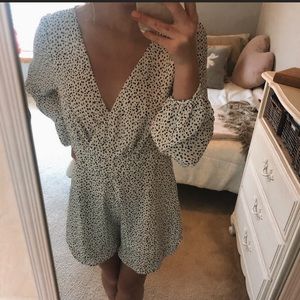 Black and white romper